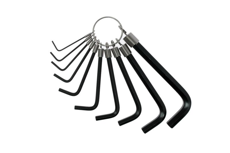 Teng Tools 1424 10 Piece AF Hex Key Set