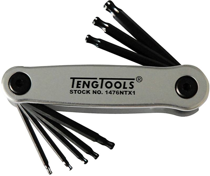 Teng Tools 1476NTX1 8 Piece Retractable Ball Point TX Key Set