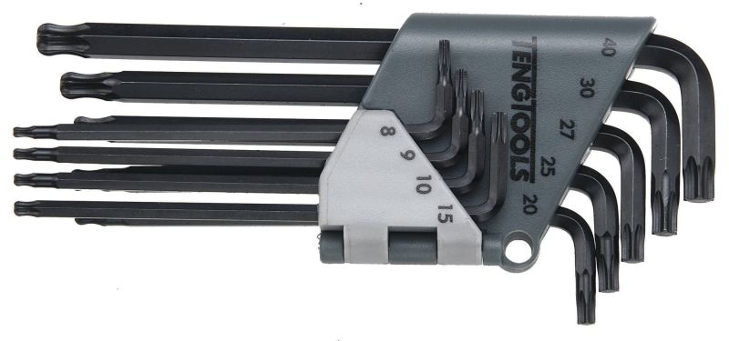 Teng Tools 1479TX1 9 Piece Ball Point Head TX Key Set