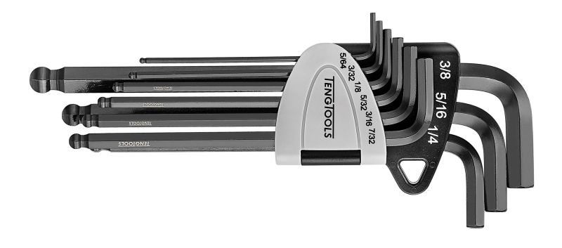 Teng Tools 1499AF 9 Piece AF Hex Key Set