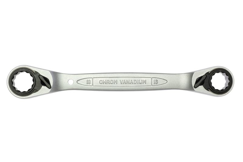 Teng Tools 60051619RX 16x17MM + 18x19MM Multidrive 12 Point Ratchet Ring Spanner