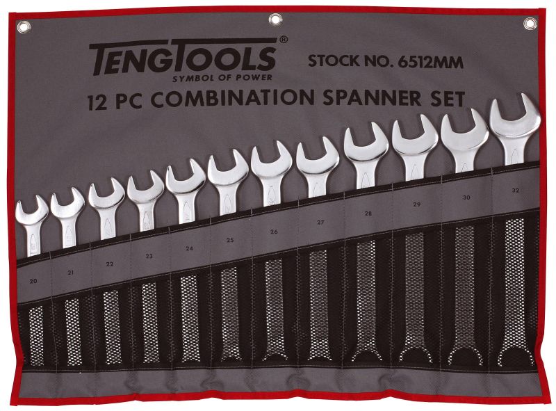 Teng Tools 6512MM 12 Piece Metric Combination Spanner Set