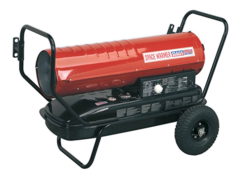 Sealey AB1008 Space Warmer&reg; Paraffin/Kerosene/Diesel Heater 100000Btu/hr with Wheels
