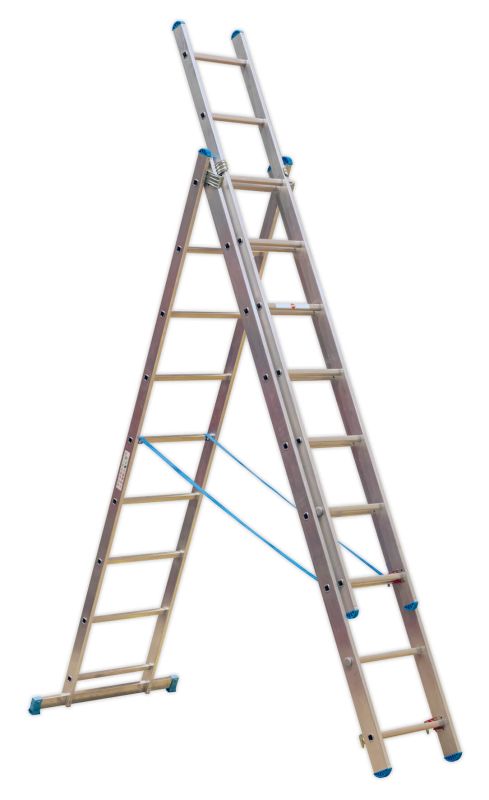 Sealey ACL3 Aluminium Extension Combination Ladder 3x9 EN 131