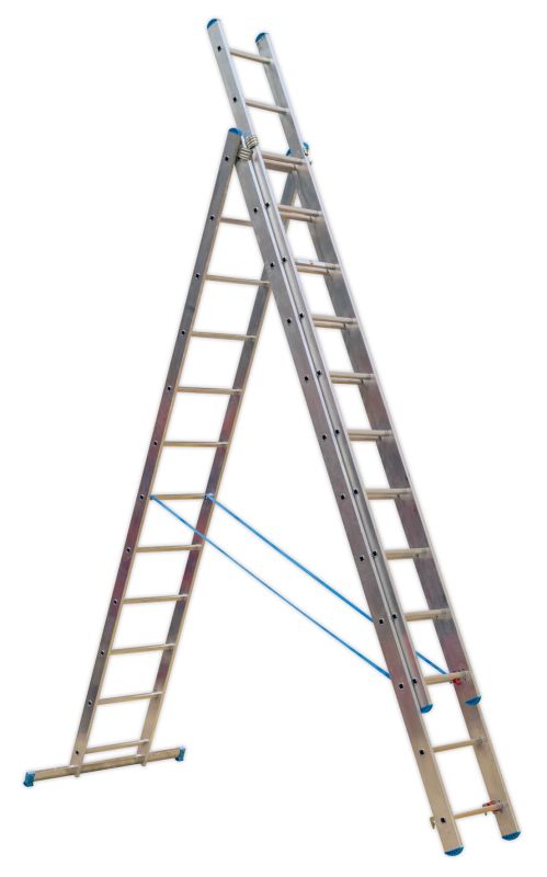 Sealey ACL312 Aluminium Extension Combination Ladder 3x12 EN 131