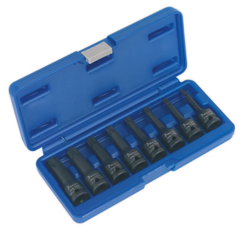 Sealey AK5602 Impact TRX Star Socket Bit Set 8pc 1/2