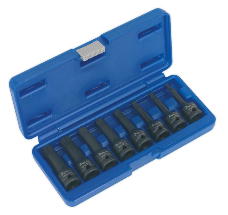 Sealey AK5604 Impact Spline Socket Bit Set 8pc 1/2