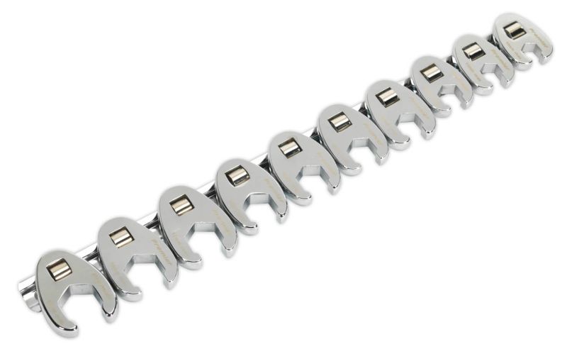 Sealey AK598 Crow's Foot Spanner Set 10pc 3/8
