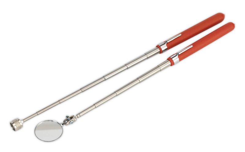 Sealey AK6527 Telescopic Magnetic Pick Up & Mirror Set 2pc