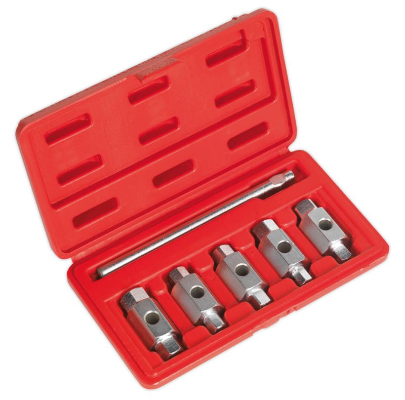 Sealey AK659 Drain Key Set 6pc Double End