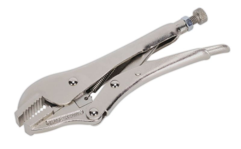 Sealey AK6822 Locking Pliers Straight Jaws 185mm 0 30mm Capacity