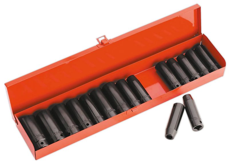 Sealey AK685 Impact Socket Set 16pc Deep 1/2