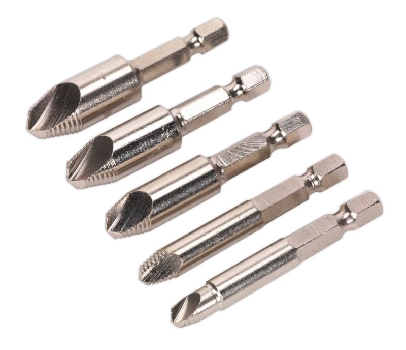 Sealey AK7228 HSS Screw Extractor Set 5pc