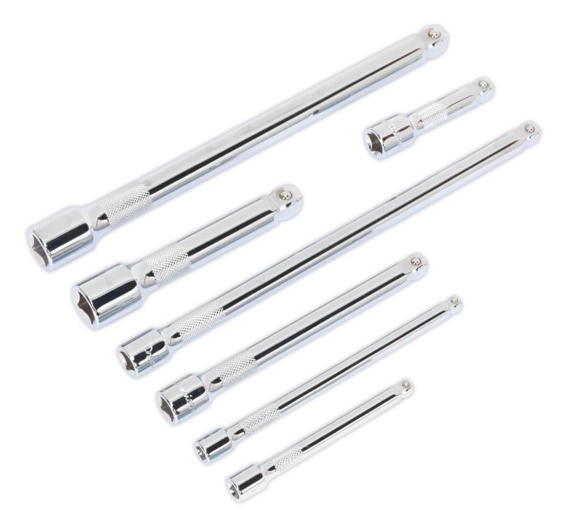 Sealey AK770 Wobble/Rigid Extension Bar Set 7pc 1/4