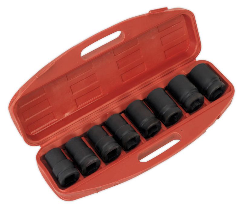 Sealey AK888M Impact Socket Set 8pc Deep 1