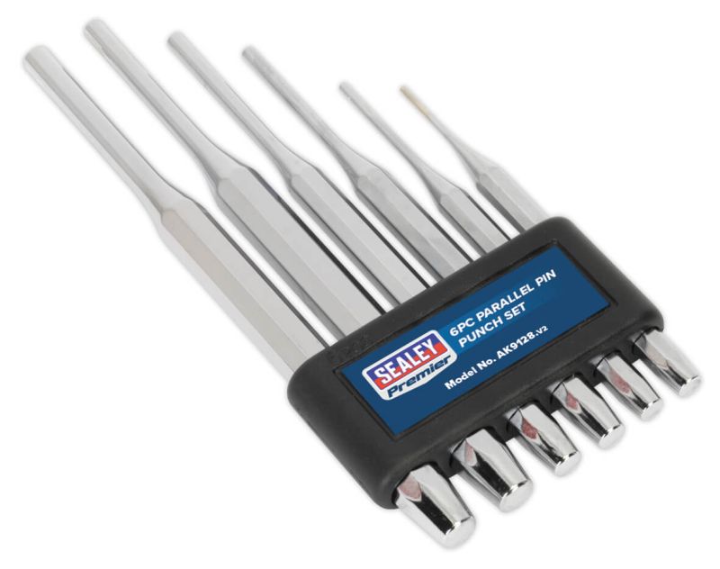 Sealey AK9128 Parallel Pin Punch Set 6pc