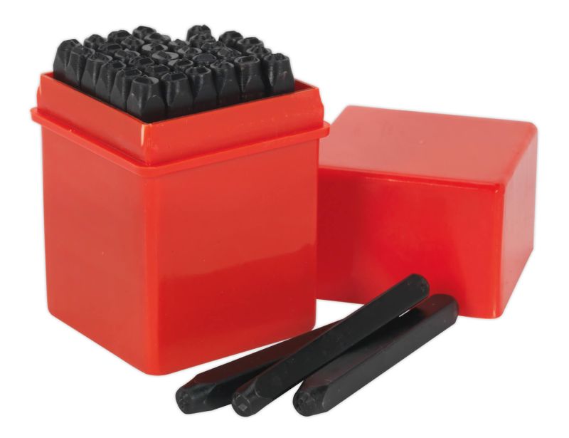 Sealey AK9296 Letter & Number Punch Set 36pc 4mm