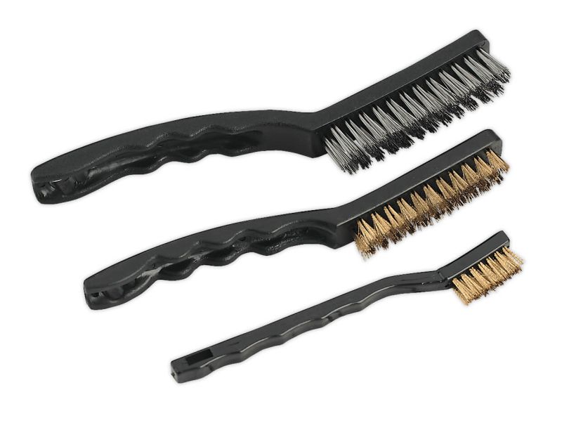Sealey AK9801 Wire Brush Set Auto Engineer's 3pc