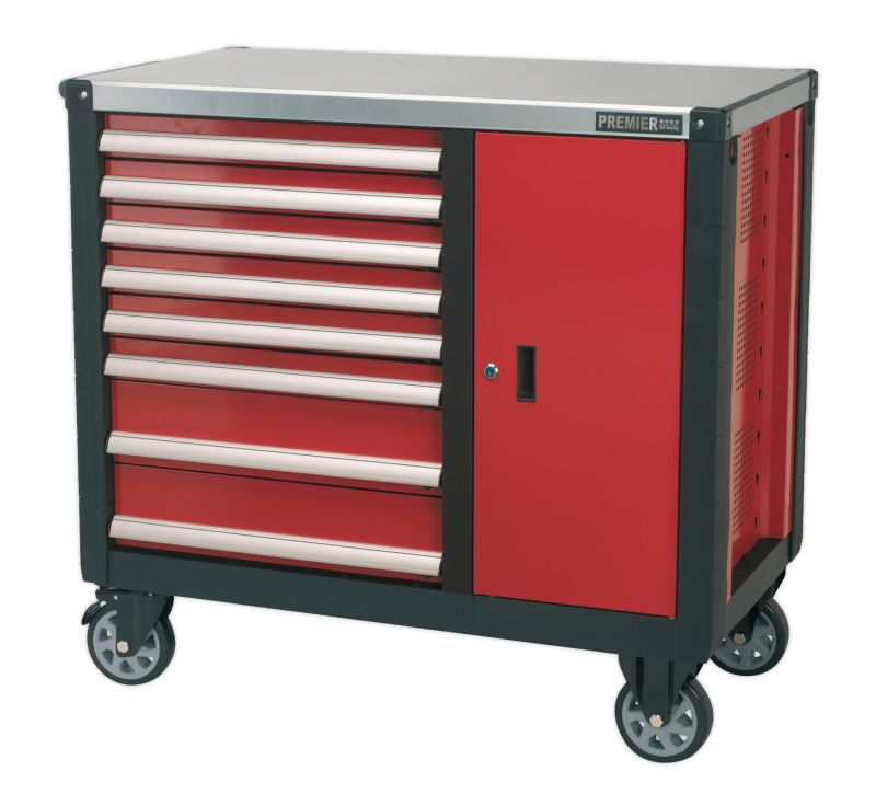Sealey AP2418 Mobile Workstation 8 Drawer with Ball Bearing Slides