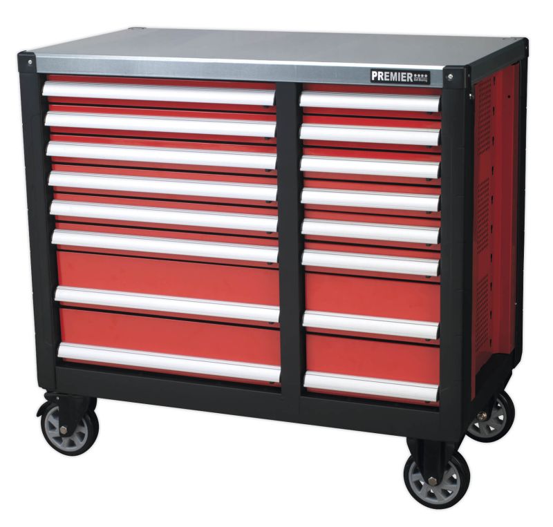 Sealey AP24216 Mobile Workstation 16 Drawer with Ball Bearing Slides