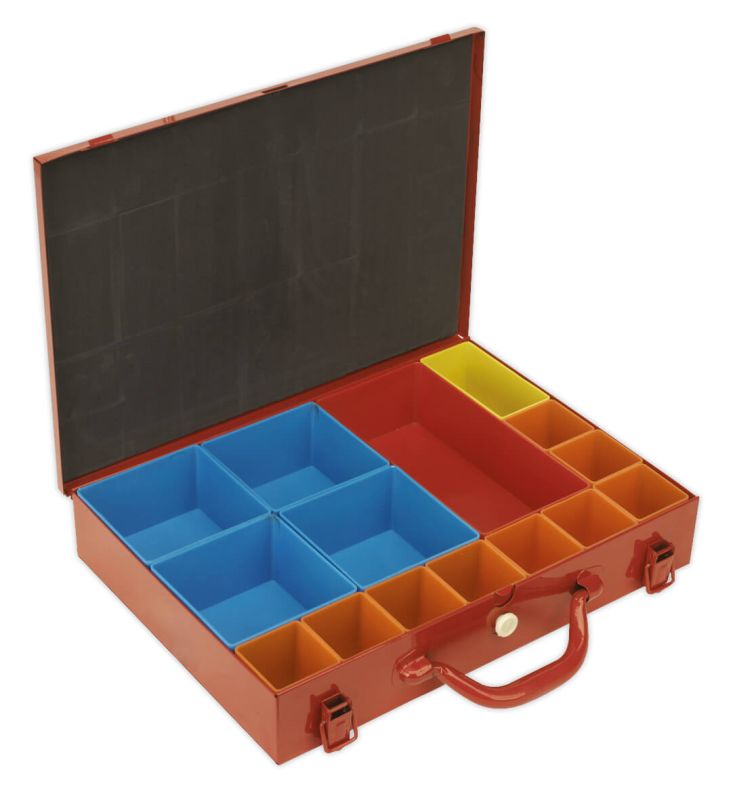 Sealey APMC15 Metal Case with 15 Storage Bins