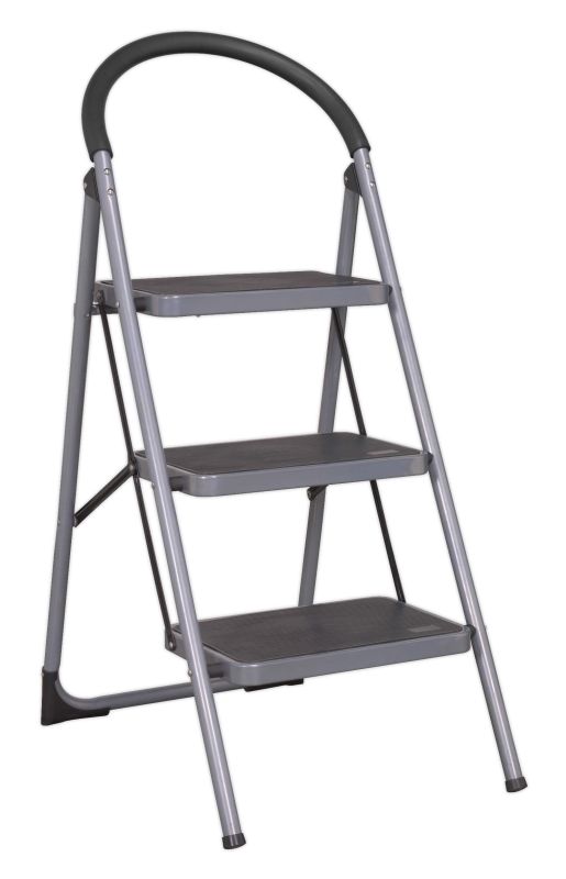 Sealey ASL23 Step Stool 3 Tread 150kg Capacity EN 14183