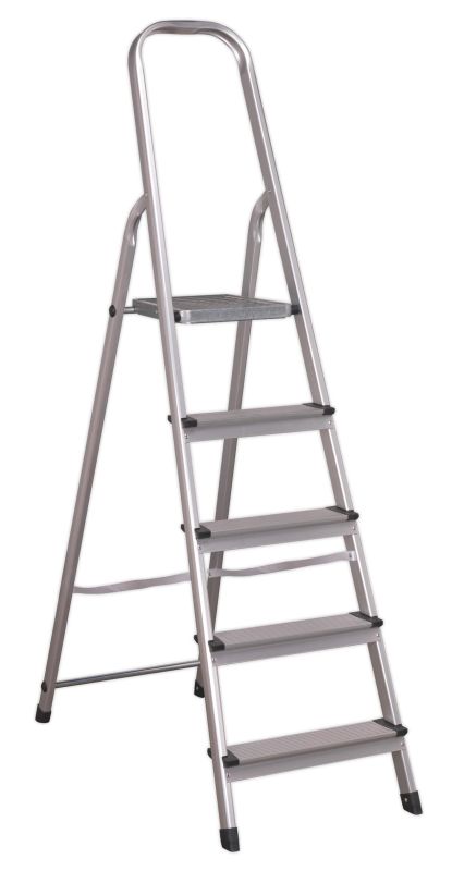 Sealey ASL5 Aluminium Step Ladder 5 Tread EN 131