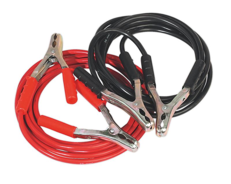 Sealey BC/25/5 Booster Cables 25mm² x 5mtr Copper 600Amp