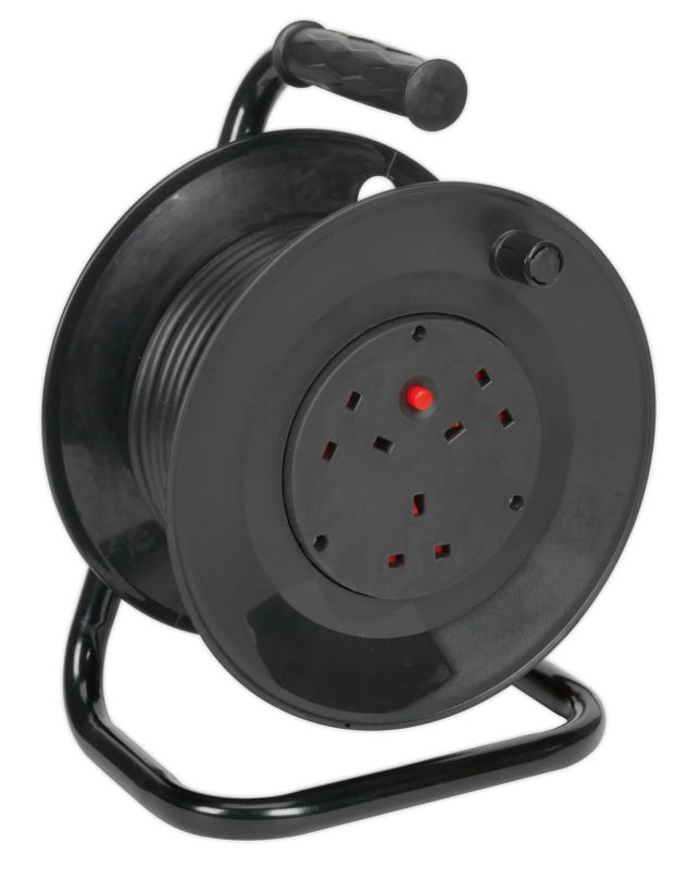 Sealey BCR153T Cable Reel 15mtr 3 x 230V Thermal Trip