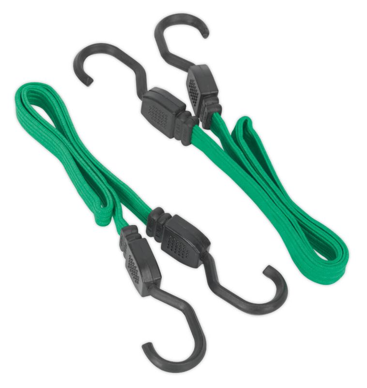 Sealey BCS16 Flat Bungee Cord Set 2pc 610mm