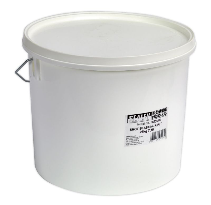 Sealey BGT25KG Shot Blasting Grit 25kg Plastic Tub