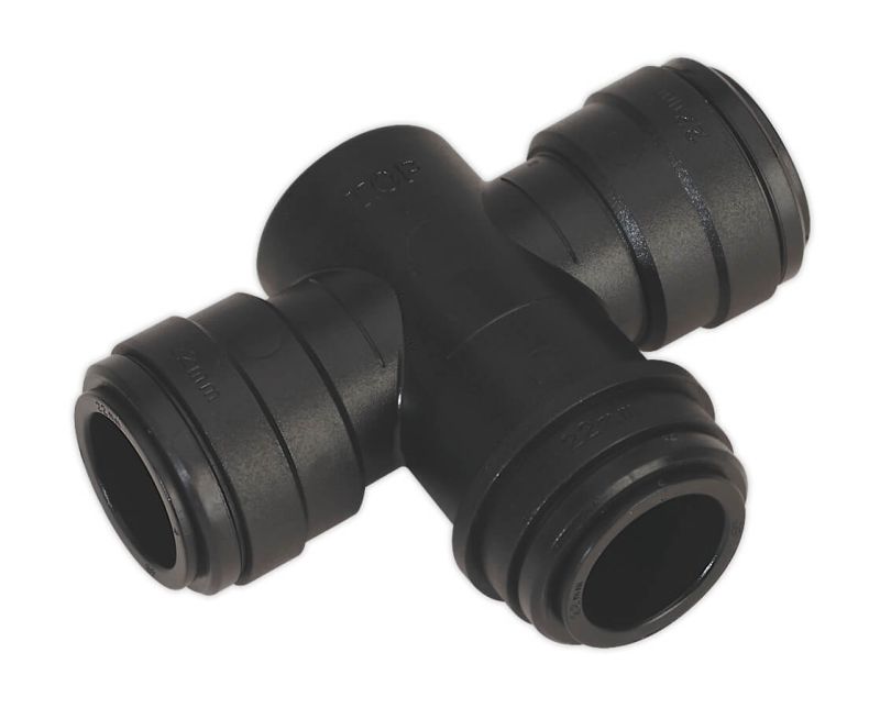 Sealey CAS22WTT Equal Water Trap Tee 22mm (John Guest Speedfit&reg;   PMTT22E)
