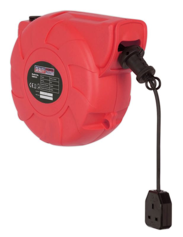 Sealey CRM151 Cable Reel System Retractable 15mtr 1 x 230V Socket