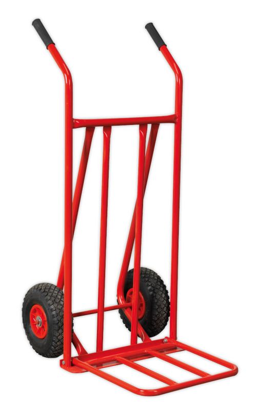 Sealey CST800 Sack Truck with Pneumatic Tyres 150kg Foldable Toe