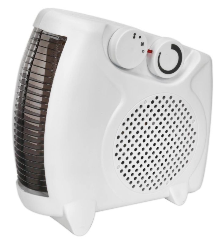 Sealey FH2010 Fan Heater 2000W/230V 2 Heat Settings & Thermostat