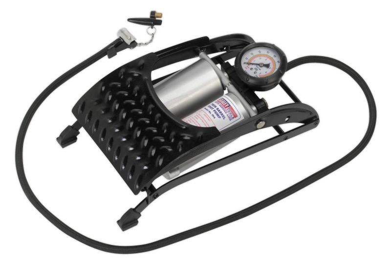 Sealey FP4 Foot Pump Twin Barrel