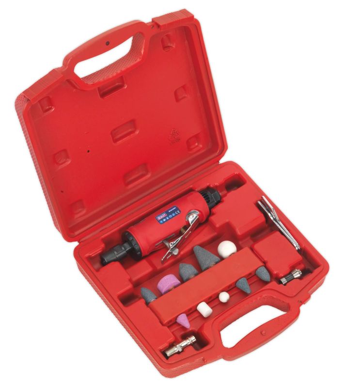 Sealey GSA67 Air Die Grinder Kit 15pc