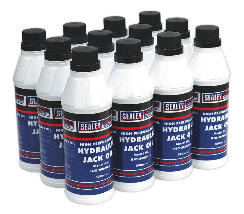 Sealey HJO/500ML Hydraulic Jack Oil 500ml 12pc