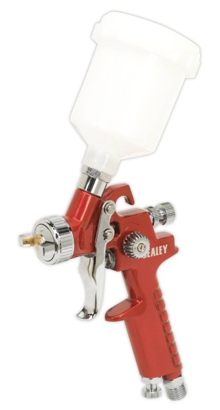 Sealey HVLP731 HVLP Gravity Feed Touch Up Spray Gun 0.8mm Set Up