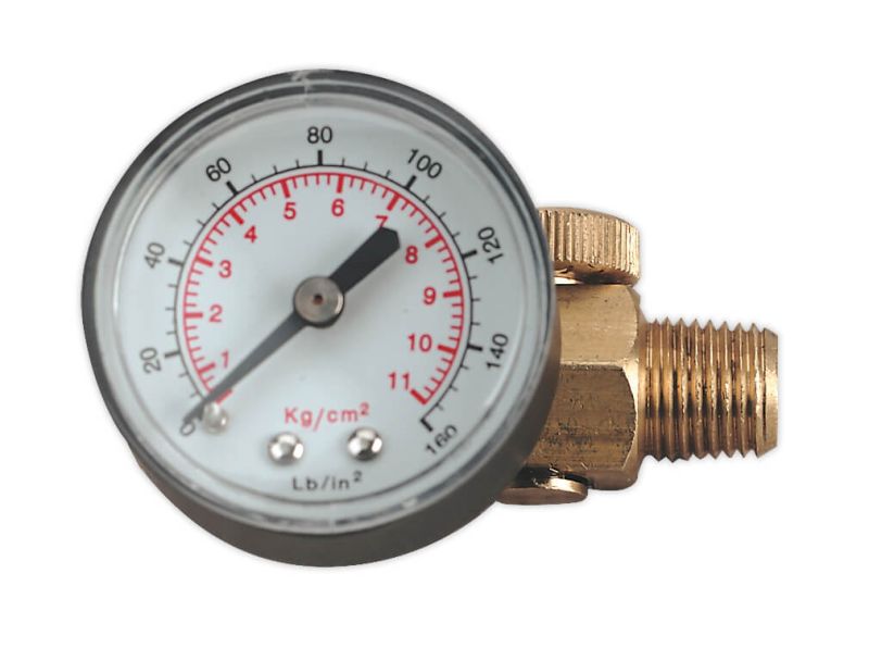 Sealey ILF/RG On Gun Regulator with Gauge