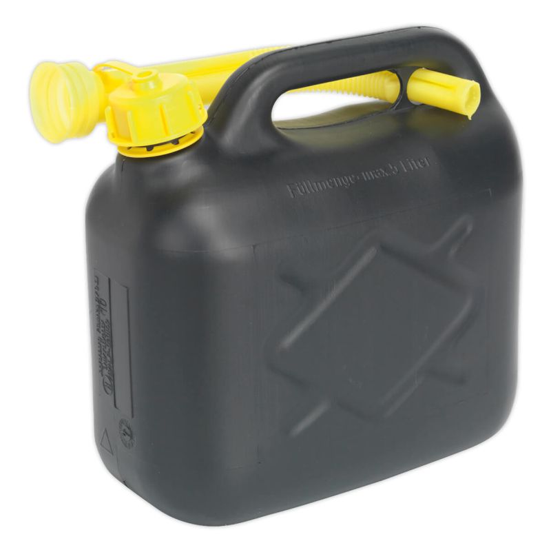 Sealey JC5B Fuel Can 5ltr   Black