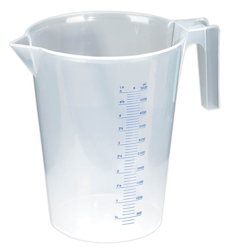 Sealey JT5000 Measuring Jug Translucent 5ltr