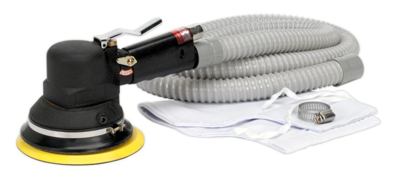 Sealey MAT150SC Air Random Orbital Sander ⌀150mm Dust Free Self Contained