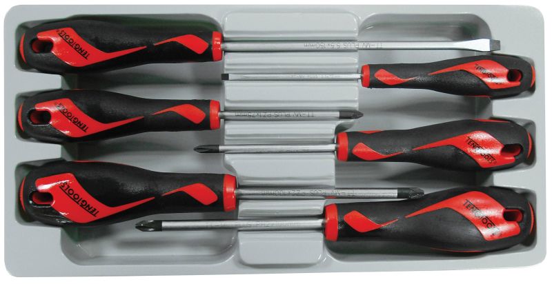 Teng Tools MD906N 6 Piece Flat Regular PH & PZ Type Screwdriver Set