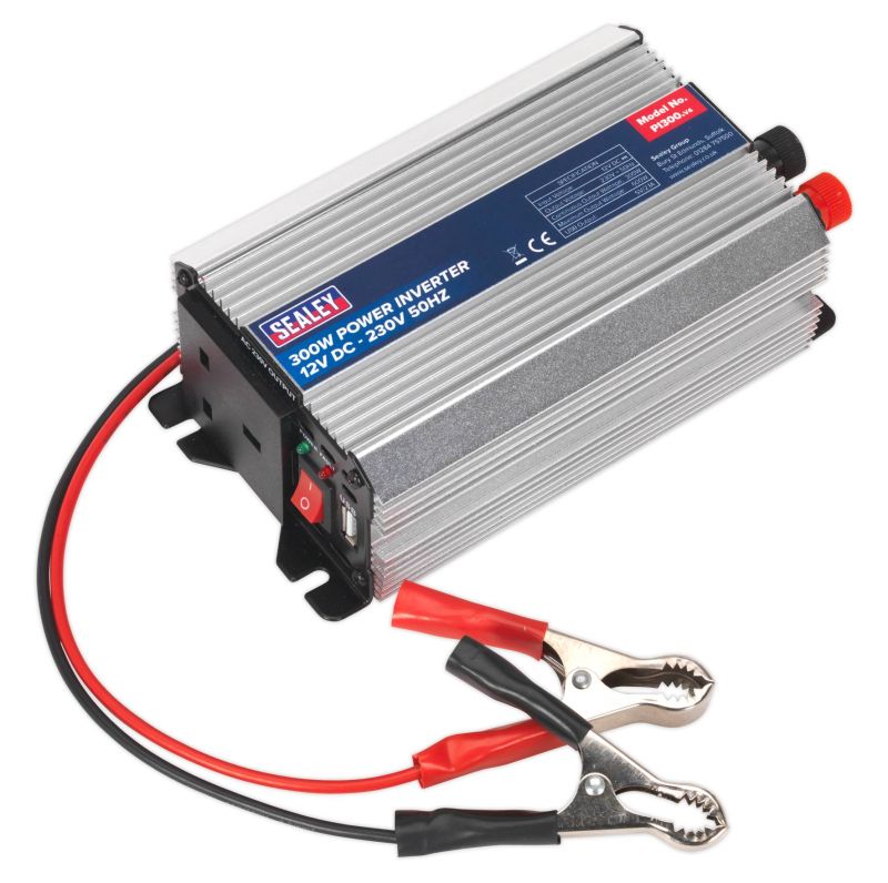 Sealey PI300 Power Inverter 300W 12V DC   230V 50Hz