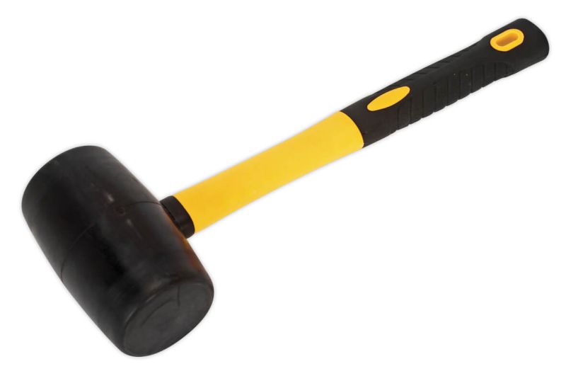 Sealey RMB150 Rubber Mallet 1.5lb Fibreglass Shaft