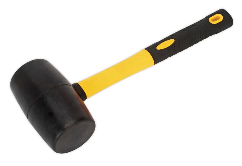 Sealey RMB200 Rubber Mallet 2lb Fibreglass Shaft