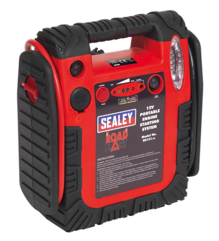 Sealey RS131 RoadStart&reg; Emergency Jump Starter 12V 750 Peak Amps