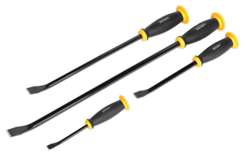 Siegen S0557 Prybar Set with Hammer Cap 4pc