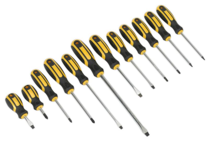 Siegen S0616 Soft Grip Screwdriver Set 12pc